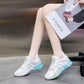 Genuine Leather Running Shoes Mesh Inner Increase Women's Shoes Soft Sole Casual Breathable Sports Shoes