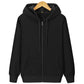 Autumn and Winter Sweatshirts Plus Fat Plus Size Plus Velvet Thick Men's Sweater Pure Cotton Hooded Zipper Fat Sweater