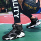 38-44 Men Mesh Sneakers Wear-resistant Basketball Shoes Deodorant Comfortable High-top Running Shoes