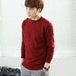 Men's Sweater Round Neck Padded Sweater Autumn and Winter Loose Large Size Bottoming Shirt Solid Color Sweater