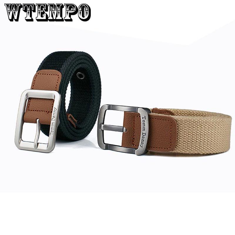 Fashion Luxury Gentleman Belt Without Holes Men's Elastic Reversible Belt Stretch Woven Canvas Belt