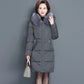 Middle-aged and Elderly Winter Coat Women's Mid-length Mother's Down Padded Jacket 200 Catties Plus Size Middle-aged Padded Jacket