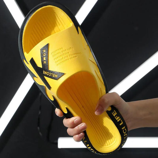 Soft Bottom Wear-resistant Breathable Couple Slippers Men's and Women's Summer Waterproof Non-slip Slippers