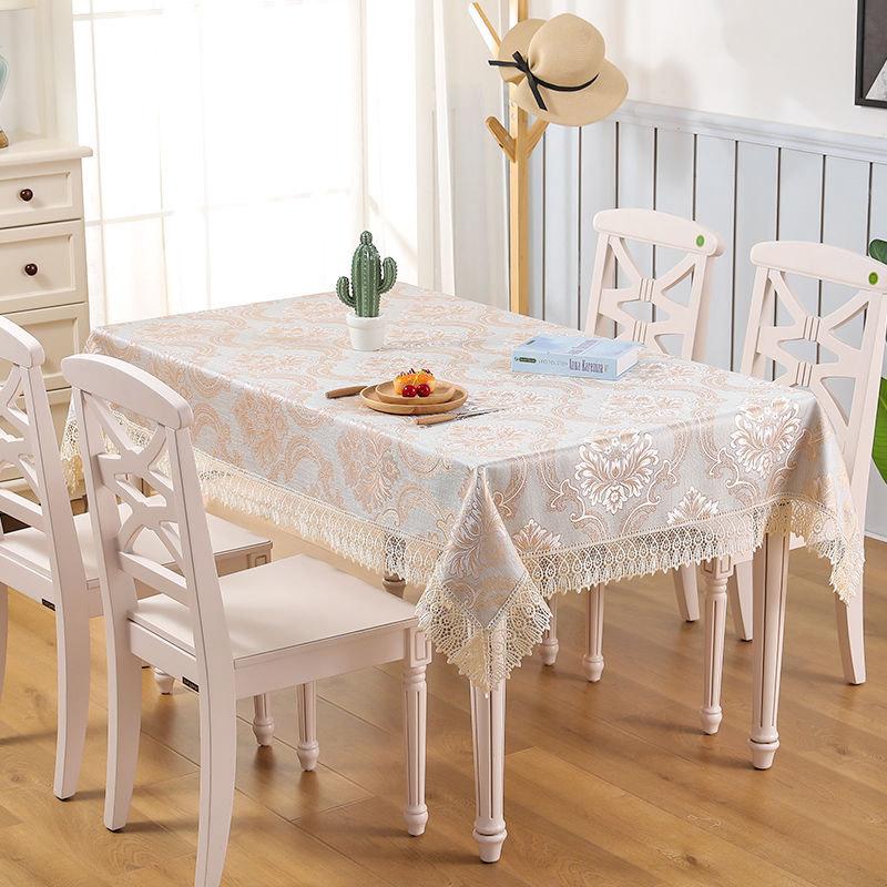 Home Decor Nordic Style Pastoral Lace Table Cloth Embroidered Fabric Table Cloth Dining Table Coffee Table Table Cloth Cover Towel