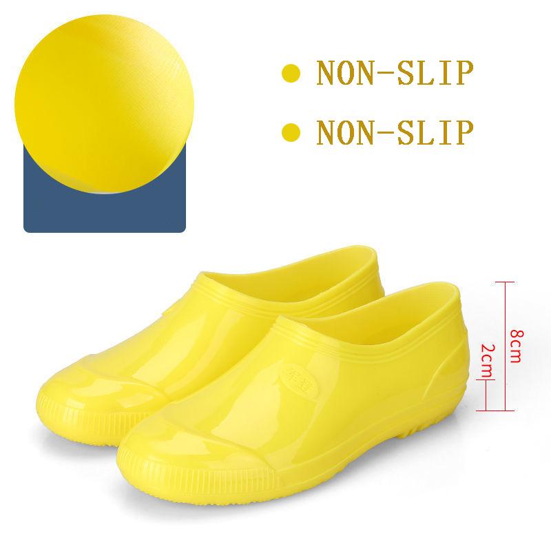 Low-tube Rain Boots Men's Low-cut Non-slip Thickened Tendon-soled Water Shoes Men's Labor Insurance Rain Boots Food Boots