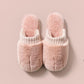 Autumn and Winter Fashion Cotton Slippers Indoor Non-slip Soft-soled Shoes Warm Simple Plush Cotton Shoes