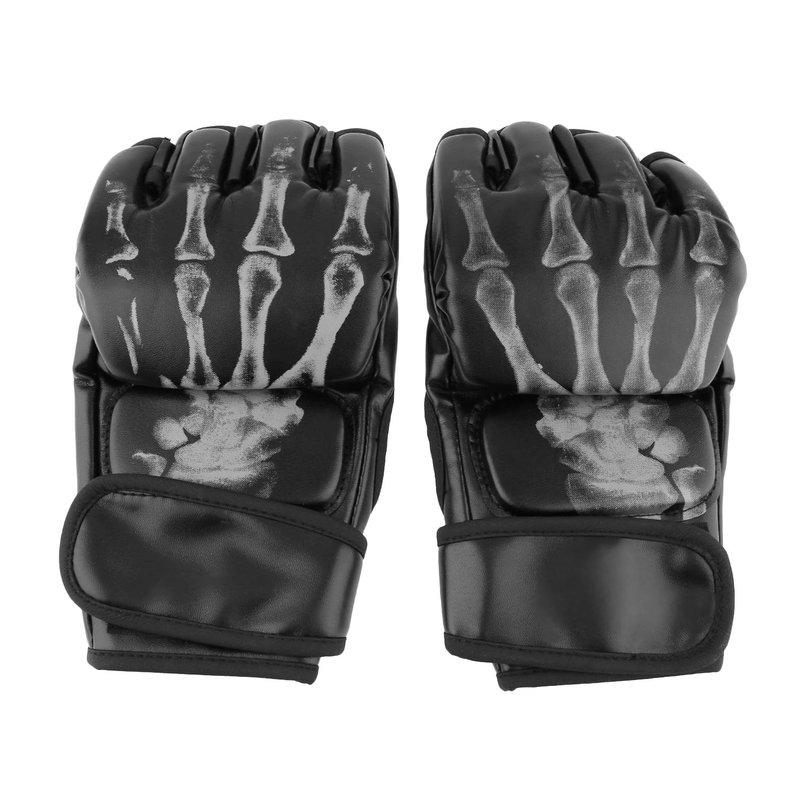 Cimva MMA UFC Sparring Grappling Fight Boxing Punch Ultimate Mitts Leather Gloves JU