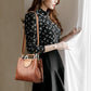 Genuine Leather Bag Women's Fashion Middle-aged Handbag Soft Leather Mother Shoulder Bag Cowhide Messenger Bag