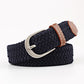 Belt Women Causal Leather Cover Buckle Woven Elastic Stretch Golf Wide Canvas Belts