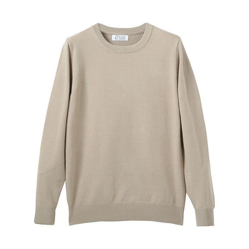 Autumn and Winter New Round Neck Sweater Men's Warm Sweater Upper Long-sleeved T-shirt Generic Pullover Men's
