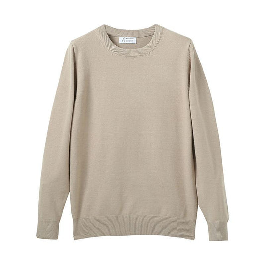 Autumn and Winter New Round Neck Sweater Men's Warm Sweater Upper Long-sleeved T-shirt Generic Pullover Men's