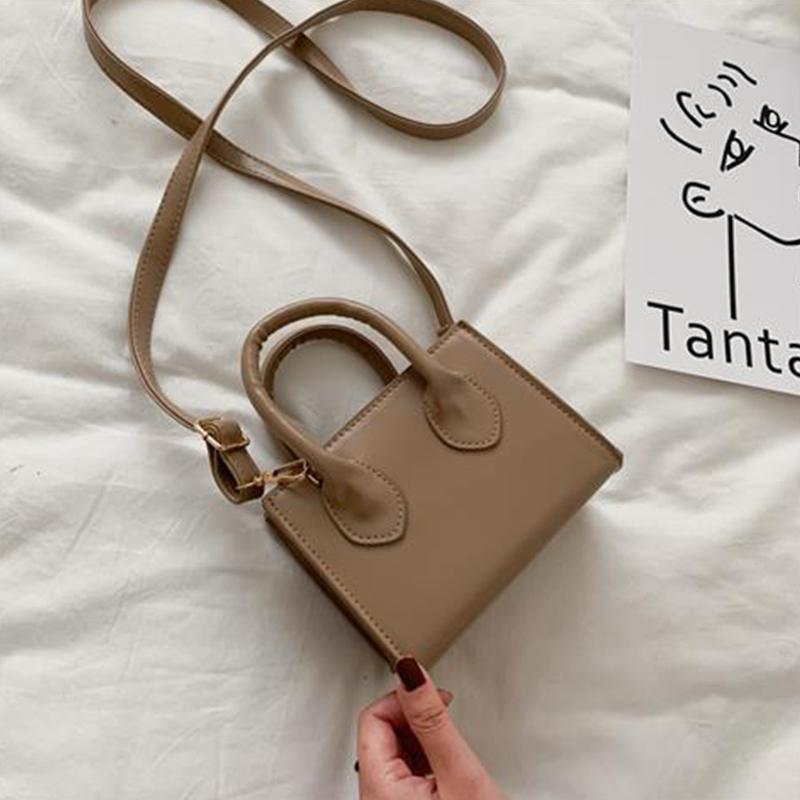 Pure Color Handbags Ladies Casual Fashion Personality Messenger Bags Shopping Shopping Handbags Shoulder Bags