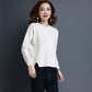 Autumn and Winter Solid Color Bottoming Shirt Short Wild Slim Tops Fashion Knitted Women Sweater