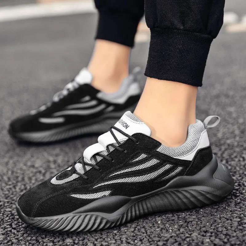 Sports Men's Shoes Summer Breathable Deodorant Forrest Gump Casual Mesh Surface Heightening Running Shoes Men's Light All-match Casual Shoes