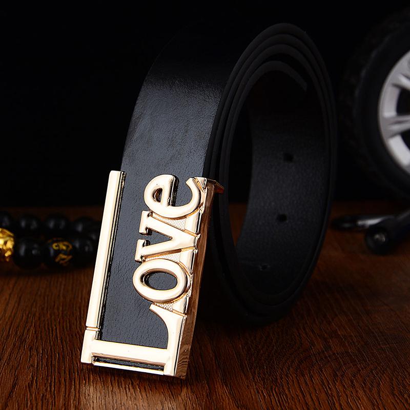 Fashion Brand Leather Belt Business Trouser Strap Pant Automatic Buckle Men Belts