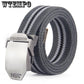 Striped Adult Men Knitted Men Casual Belts Canvas Belt Plus Size Strap Male Tactics Belt