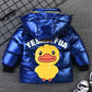 Children's Clothing Wash-free Down Winter Warmth Middle and Small Children's Padded Jacket Male Baby Little Yellow Duck Pattern Cotton Jackets
