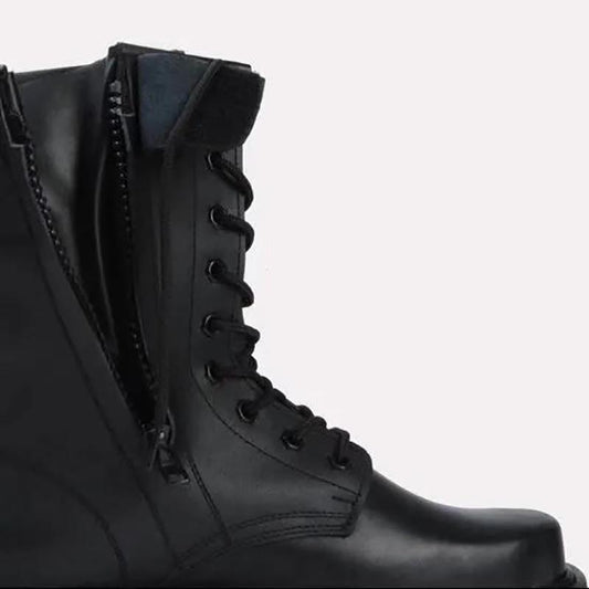 Genuine Leather Army Boots Leather Steel Toe Steel Sole Outdoor Men's Tooling Martin Boots Men's Breathable High-top Boots