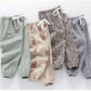 Children's Mosquito Pants Summer Thin Boys and Girls Printed Pineapple Geometry Pattern Trousers Casual Pants Leggings