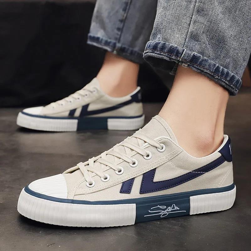 Summer Breathable Canvas Shoes Men's All-match Board Shoes Student Casual Shoes