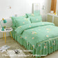 Four-piece Bed Skirt Korean Four-piece Bedding Skin-friendly Sanding Bed Linen Quilt Cover Bilateral Bed Skirt