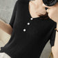 Ice Silk Short-sleeved T-shirt Women Loose All-match Large Size Top Outer Wear Bottoming Sweater