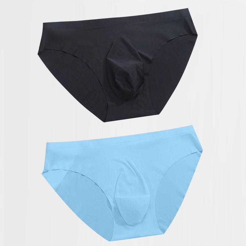 Men's Underwear Triangle Shorts Ice Silk Transparent Ultra-thin Summer Breathable Shorts
