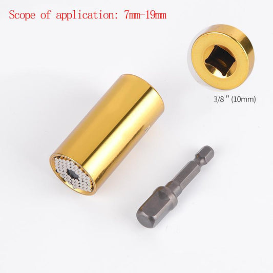 1/5 Pcs Universal Wrench Socket Set with Wrench Electric Drill Can Take 19mm Screw Utility Tool