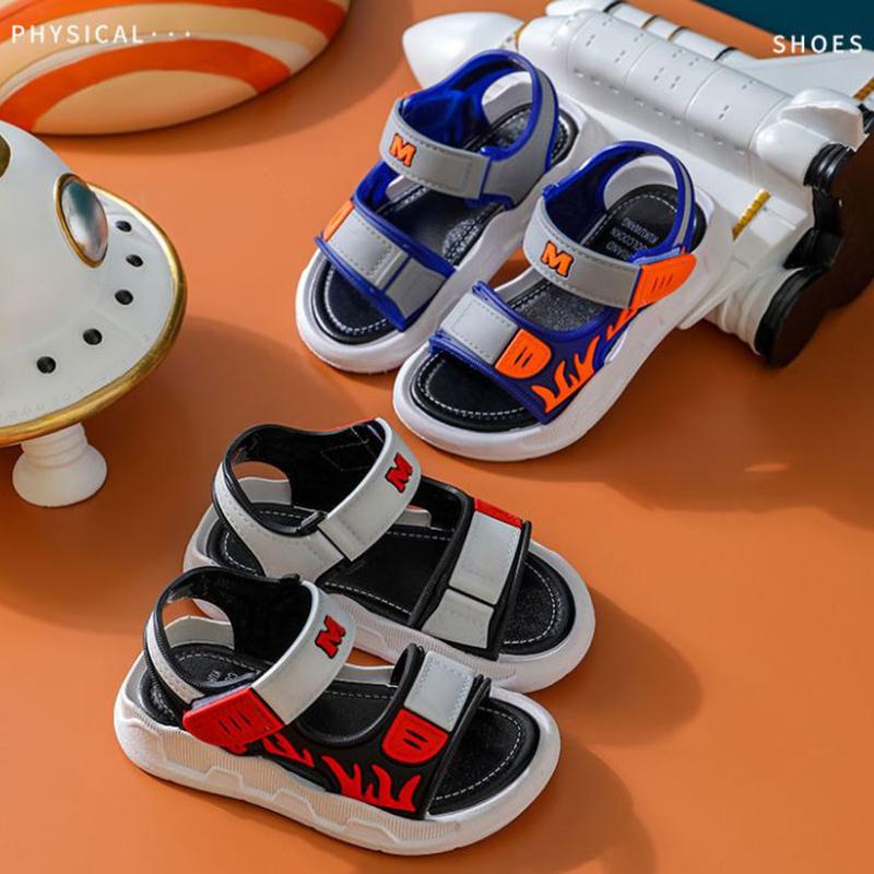 Boy's Sandals In Summer Big Children's Boys Soft-soled Non-slip Children's Baby Shoes Children's Beach Shoes