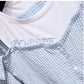 Pofulove Summer Sweet Plaid Off Shoulder Shirt Shorts Two Pieces Sets Shorts Sets Women Outfits