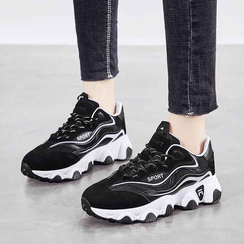 Spring Women's Sports Shoes Female Students Korean Version of  Daddy Shoes Running Casual Shoes