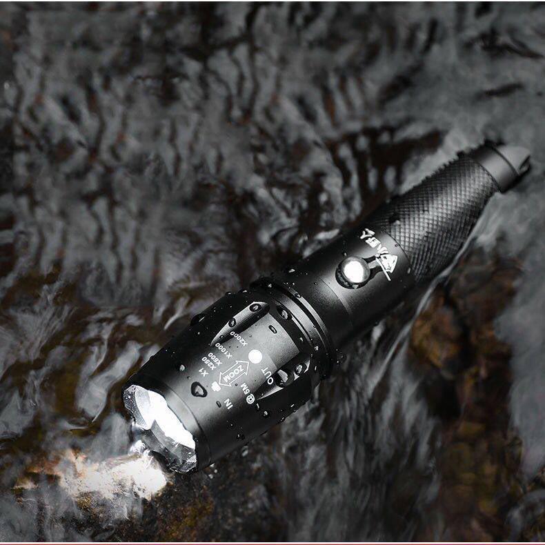 Telescopic Zoom Strong Light Flashlight Xenon Lamp Rechargeable Super Bright Multi-function Household Special Forces Outdoor Lighting