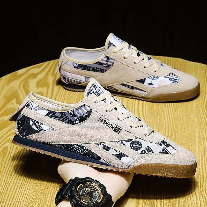 New Men's Shoes Pop Sports Casual Shoes Men's Canvas Shoes Men's Flat Shoes