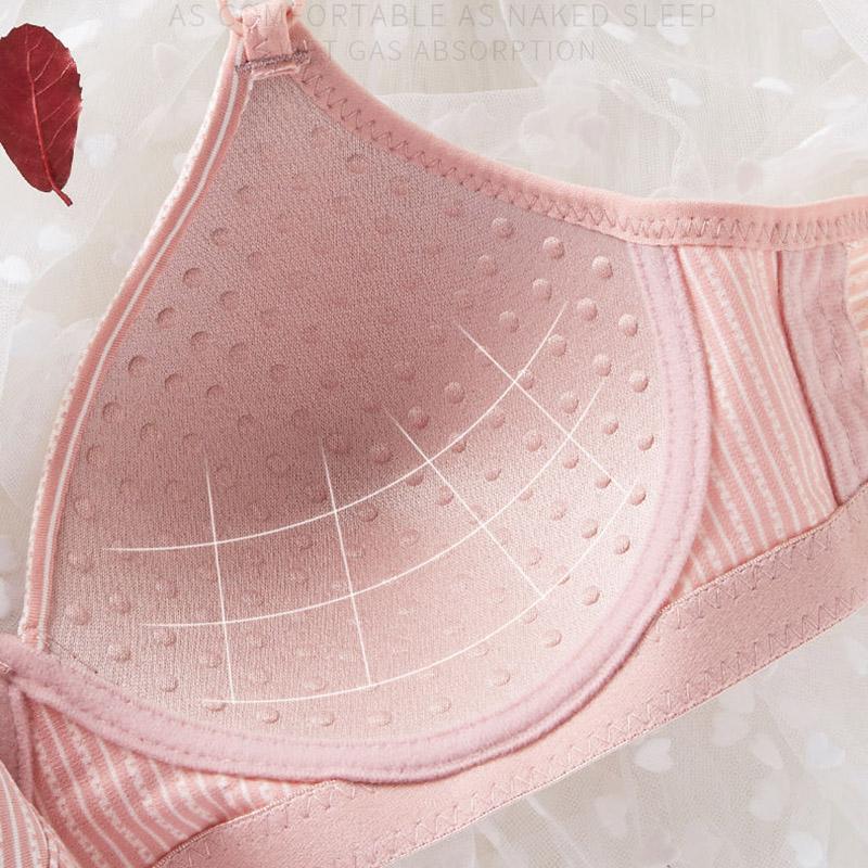 Thin Sexy No Steel Ring Gathering Adjustable Anti-Expansion Side Receiving Side Breast Women's Underwear Bra