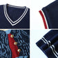 Bear Pattern Women's Sweater Vest Sleeveless Waistcoat Knitted Waistcoat Women's Vest V-neck Outer Wear All-match Knitted Waistcoat