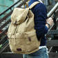 Man Leather Casual USB Interface Backpack Bag Hole Mens School Travel Rucksack Laptop Backpack
