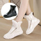Winter Fashion Women's Shoes Mid-tube Flat Snow Boots Women's Casual Sports Side Zipper Cotton Boots