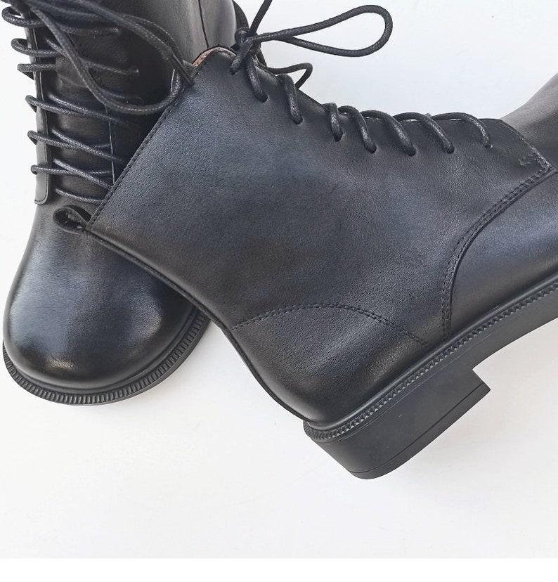 Handmade Women Leather Boots,Oxford Women Flat Shoes, Casual Shoes, Short Boots,Booties,Black Booties,Brown Boots,Winter Boots