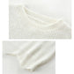 Winter Women Sweaters O-neck Lantern Sleeve Pullovers Loose Knitted Sweaters Jumper Tops