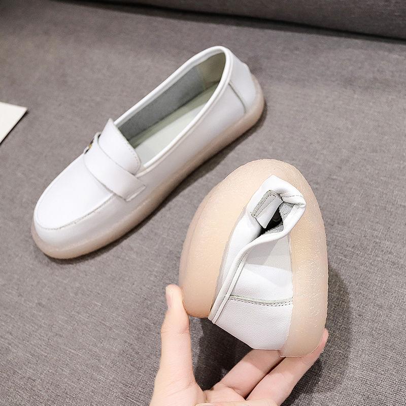 White Shoes Spring Summer Hollow Non-slip Flat Bottom All-match Single Shoes Breathable Comfortable Soft Bottom Pregnant Women Nurse Shoes
