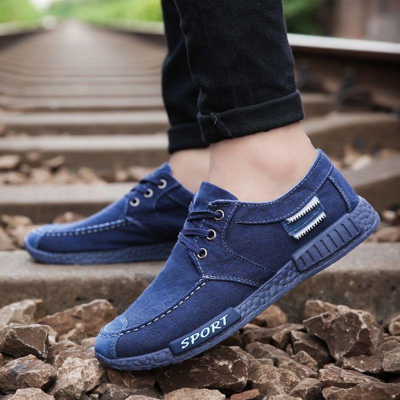 Breathable [deodorant] Cloth Shoe Man Goes All Out Board Shoe Canvas Shoe Man Recreational Man Shoe
