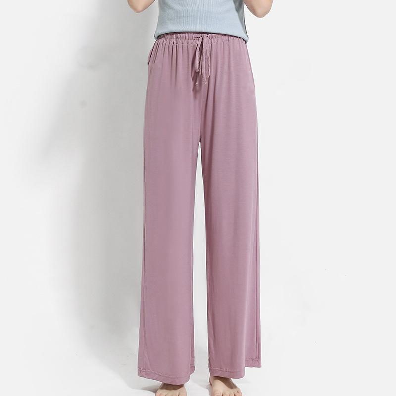 Summer Pants Women Plus Size Loose Flared Casual Long Trousers Lady Bottoms