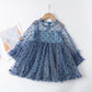 Bear Leader Girls Dress Autumn 2021 Girls Clothes Long Sleeves Cartoon Embroidery Female Children's Cake Dresses Kids Clothing