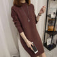 Sweater Women's Mid-length Half High Neck Long-sleeved Pullover Autumn and Winter Bottoming Sweater