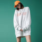 Street Letter Print Round Neck Pullover Sweater Women 2021 Autumn Hip-hop Couple Top