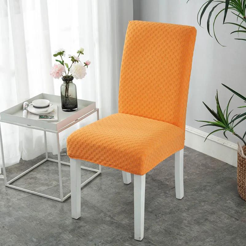 Chair Cover Cover Cushion Backrest Integrated Household Modern Minimalist Dining Chair Elastic Universal Seat Cushion Stool Cover