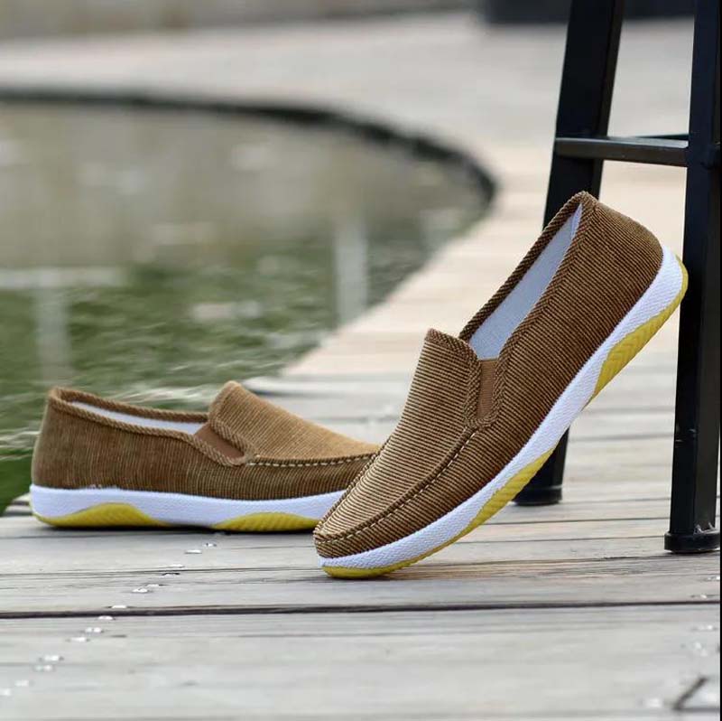 Spring and Summer Thin Cloth Shoes with Tendon Bottom Non-slip Breathable Men's Canvas Casual Shoes