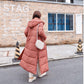 Korean Women's Cotton-padded Jacket, Loose and Thick, Over-the-knee Cotton-padded Jacket, Winter Jacket