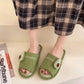 Slippers Women's Linen Slippers Cute Fruit Slippers Home Non-slip Cotton Linen Lovers Children Floor Slippers