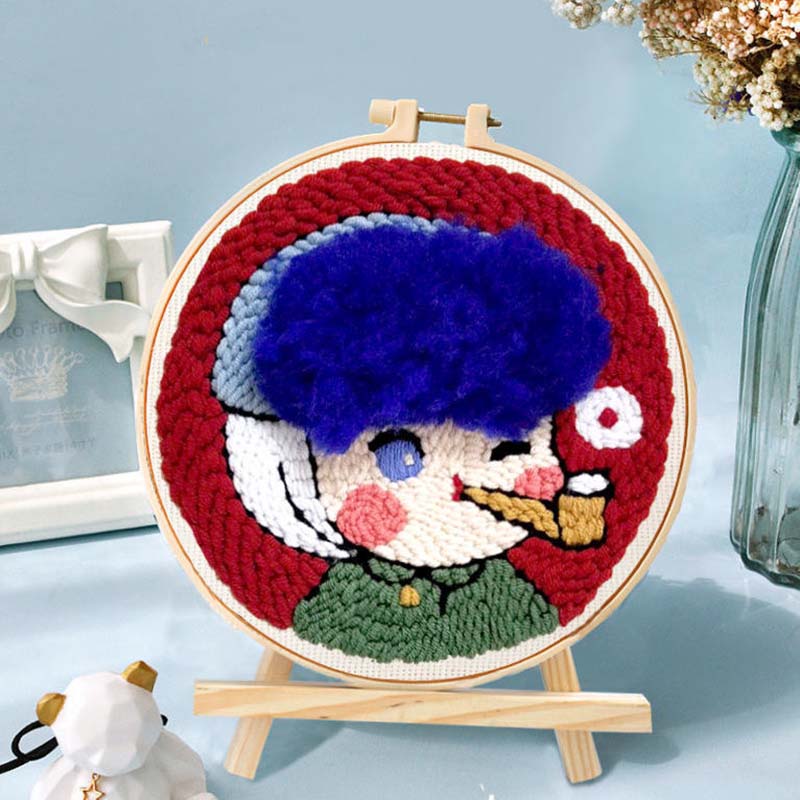 DIY Handmade Material Package Unstitched Without Stand Poke Poke Le Suit Handmade Embroidery